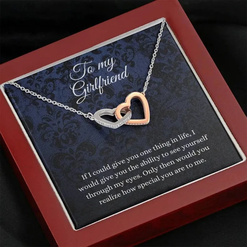 Necklace To My Girlfriend, Gift For Girlfriend's Birthday, Girlfriend Jewelry Gift From my Boyfriend