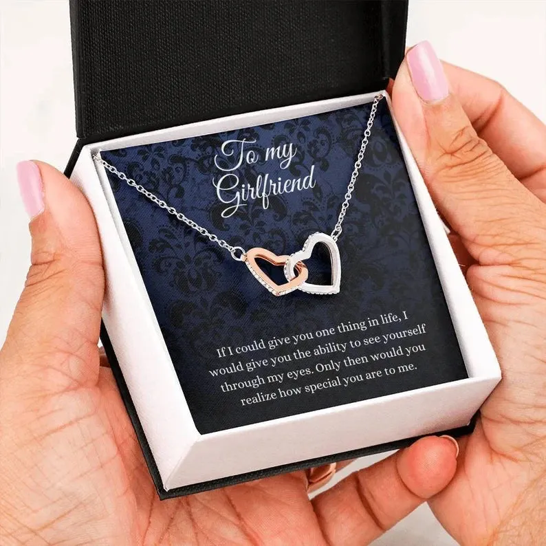 Necklace To My Girlfriend, Gift For Girlfriend's Birthday, Girlfriend Jewelry Gift From my Boyfriend