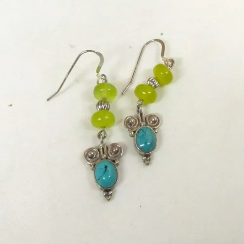 New Jade &  Turquoise Earrings