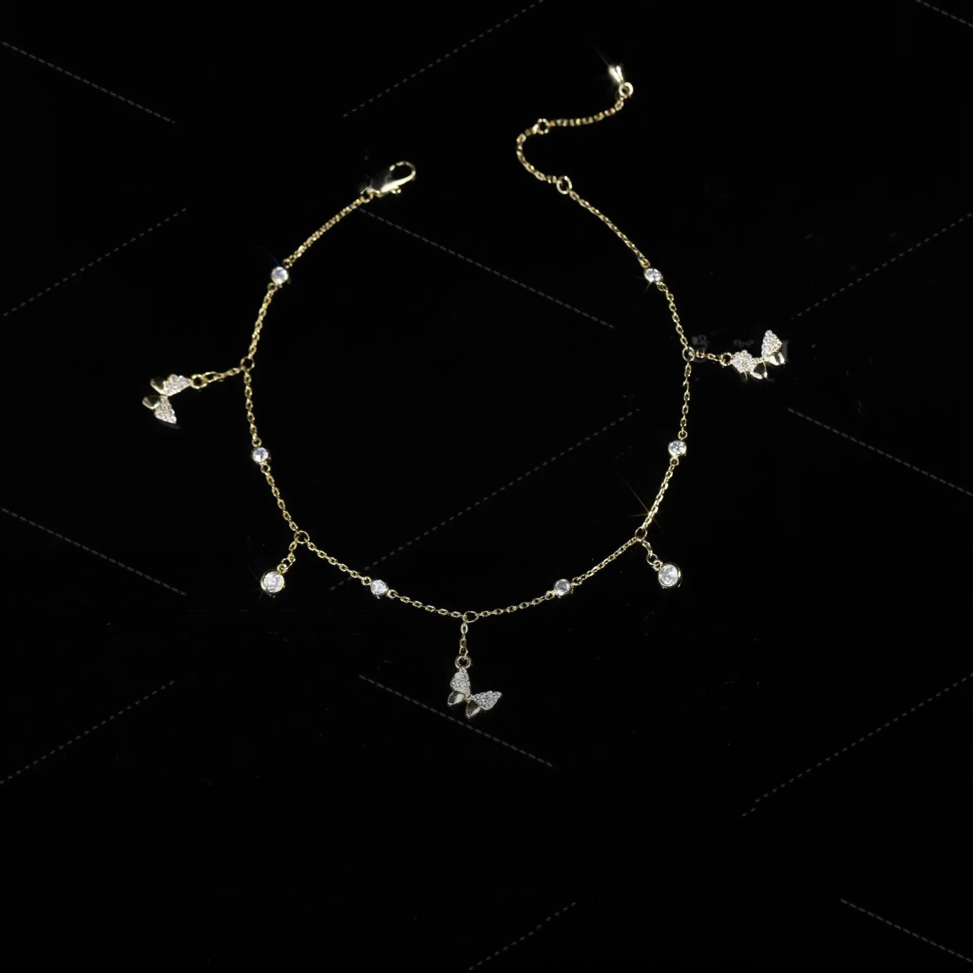 Niche Ins Design Bow Anklet Female Cold Style Accessories