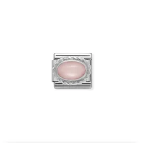 Nomination - Link STONE 925 sterling silver braided setting PINK OPAL