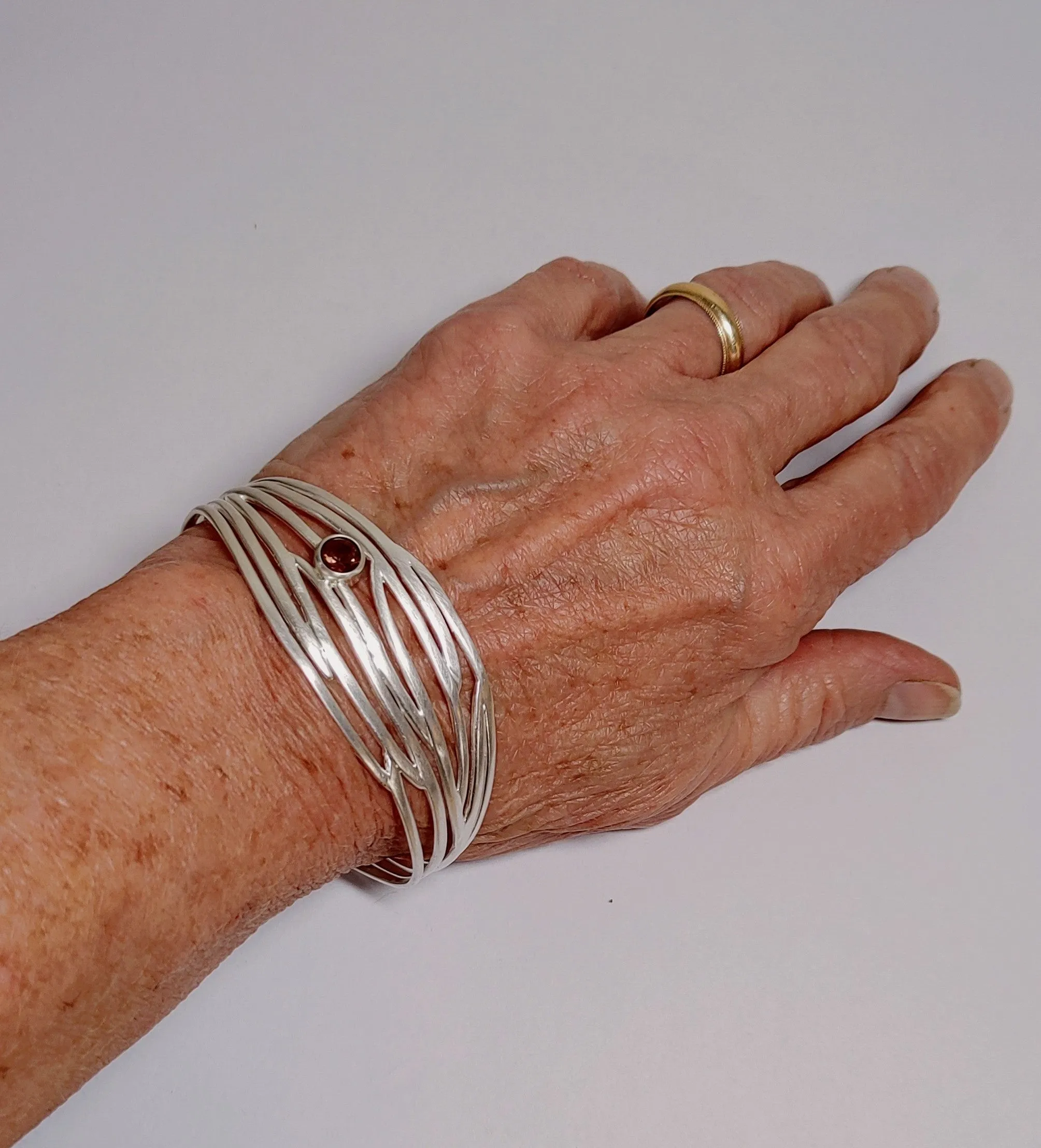 Oregon Sunstone "Serene" Bracelet Cuff