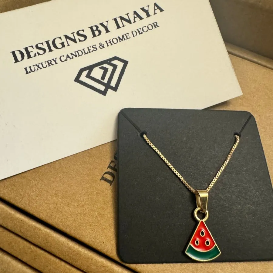 Palestine Watermelon Necklace