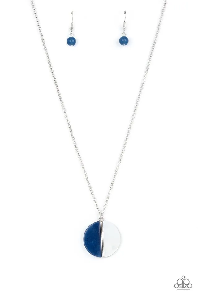 Paparazzi Necklace ~ Elegantly Eclipsed - Blue