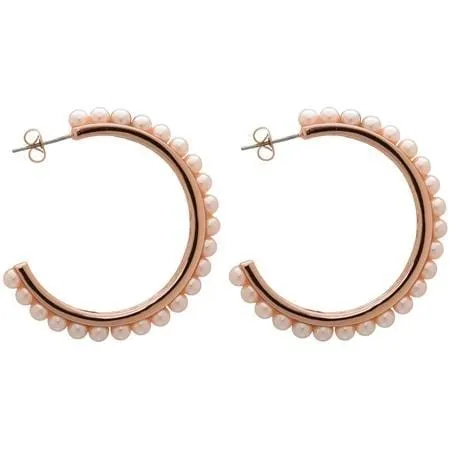 Pearl Hoop Earrings