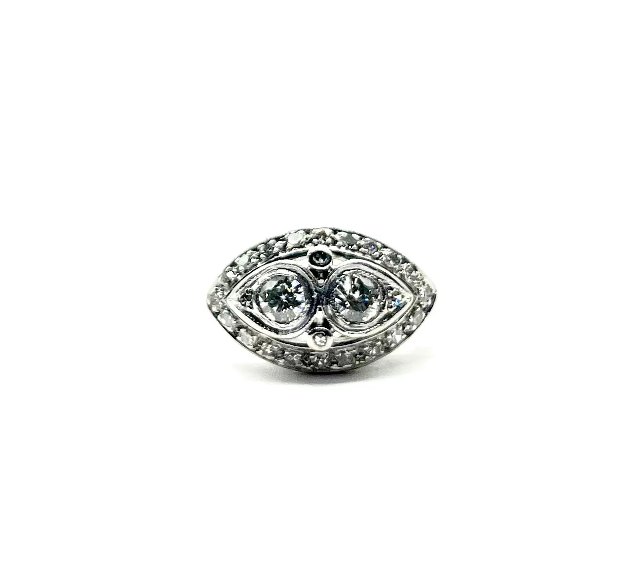 Platinum Art Deco 1.30ctw Diamond Ring