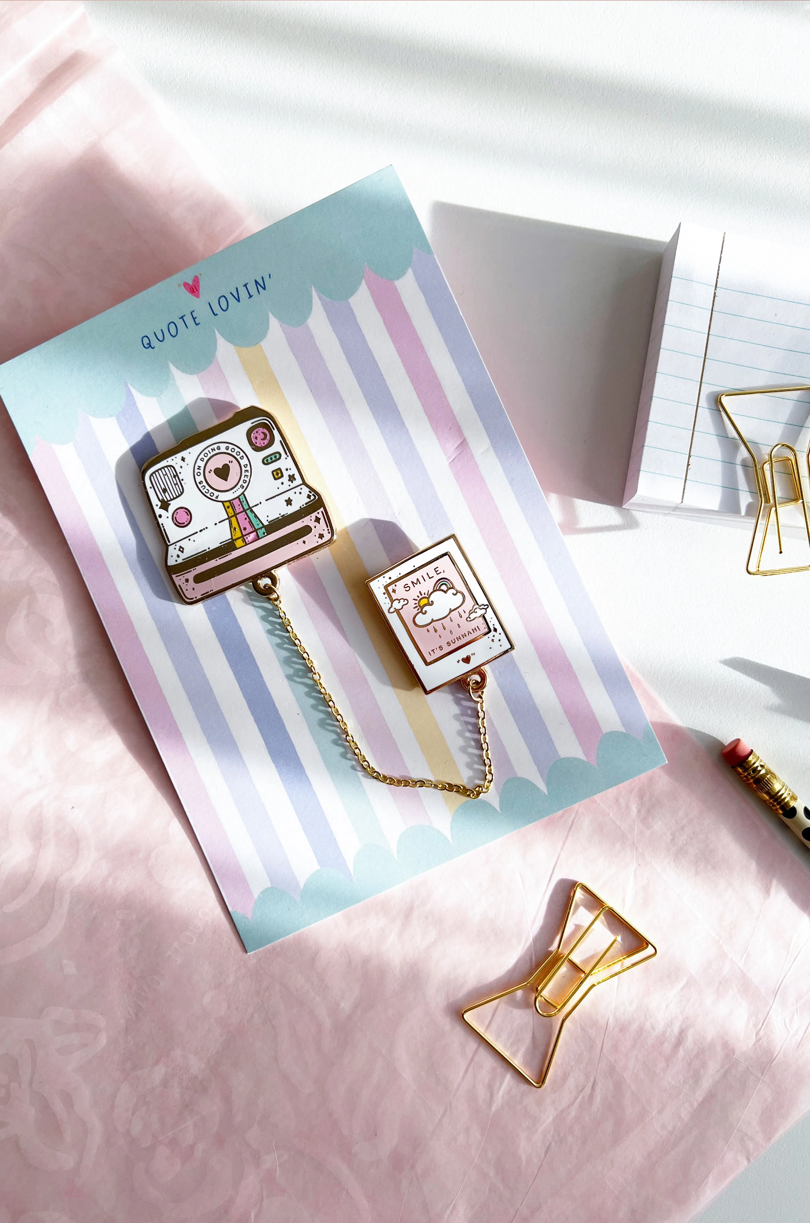 Polaroid chain pins | Quote Lovin' | Eid gifts