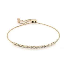 Pre-Owned Jared 1/4ct Diamond Tennis Bracelet in 10k Solid Gold