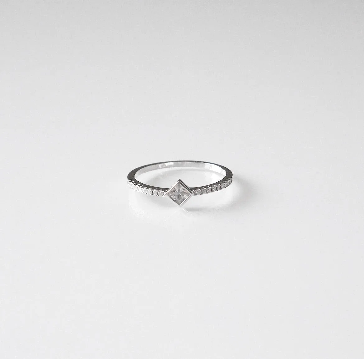 Princess Cut Little Sparkle Ring