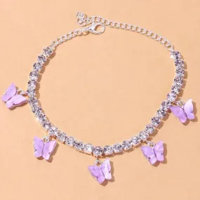 Purple Butterfly “So Fly” Anklet 4