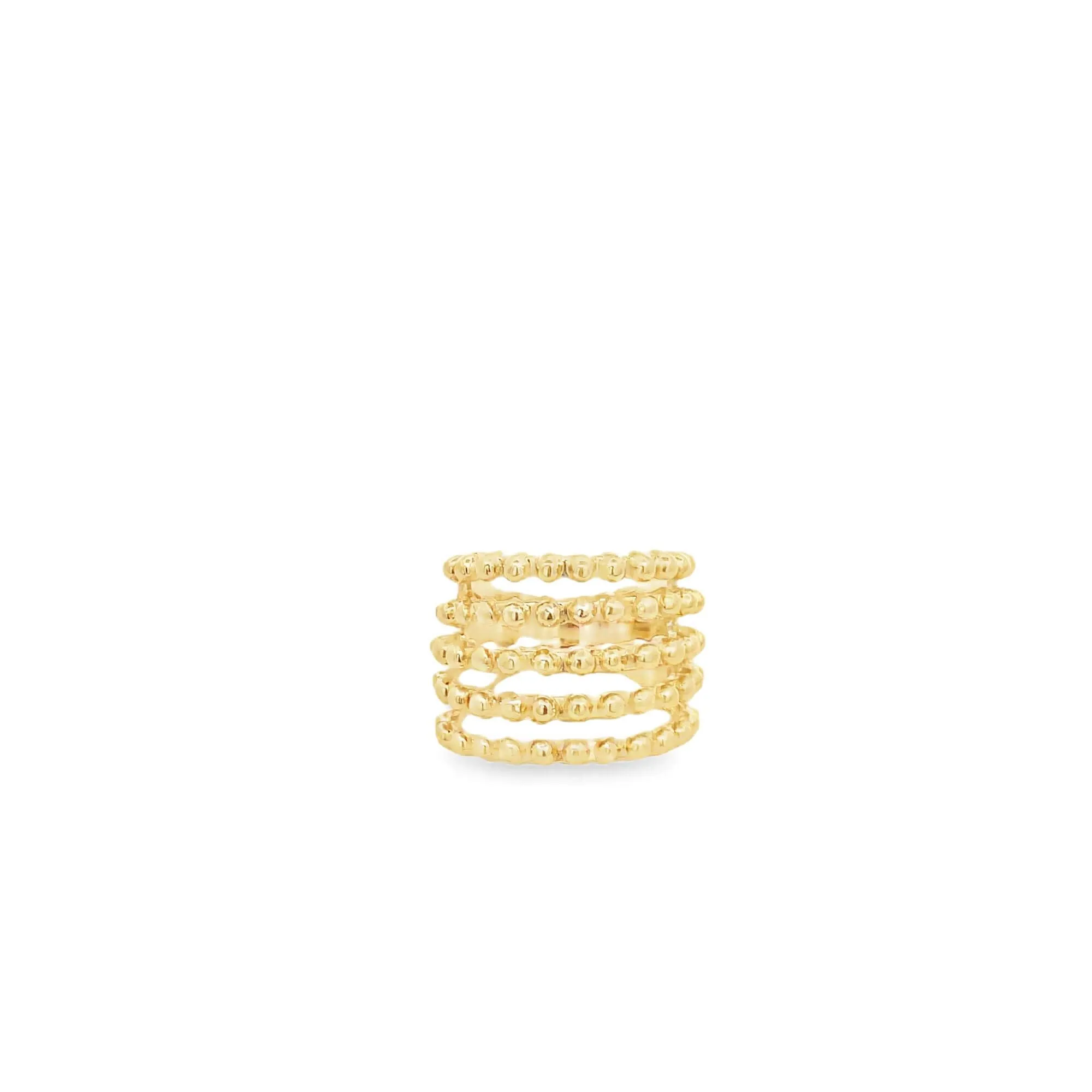 Quintuple Beaded Strand Ring