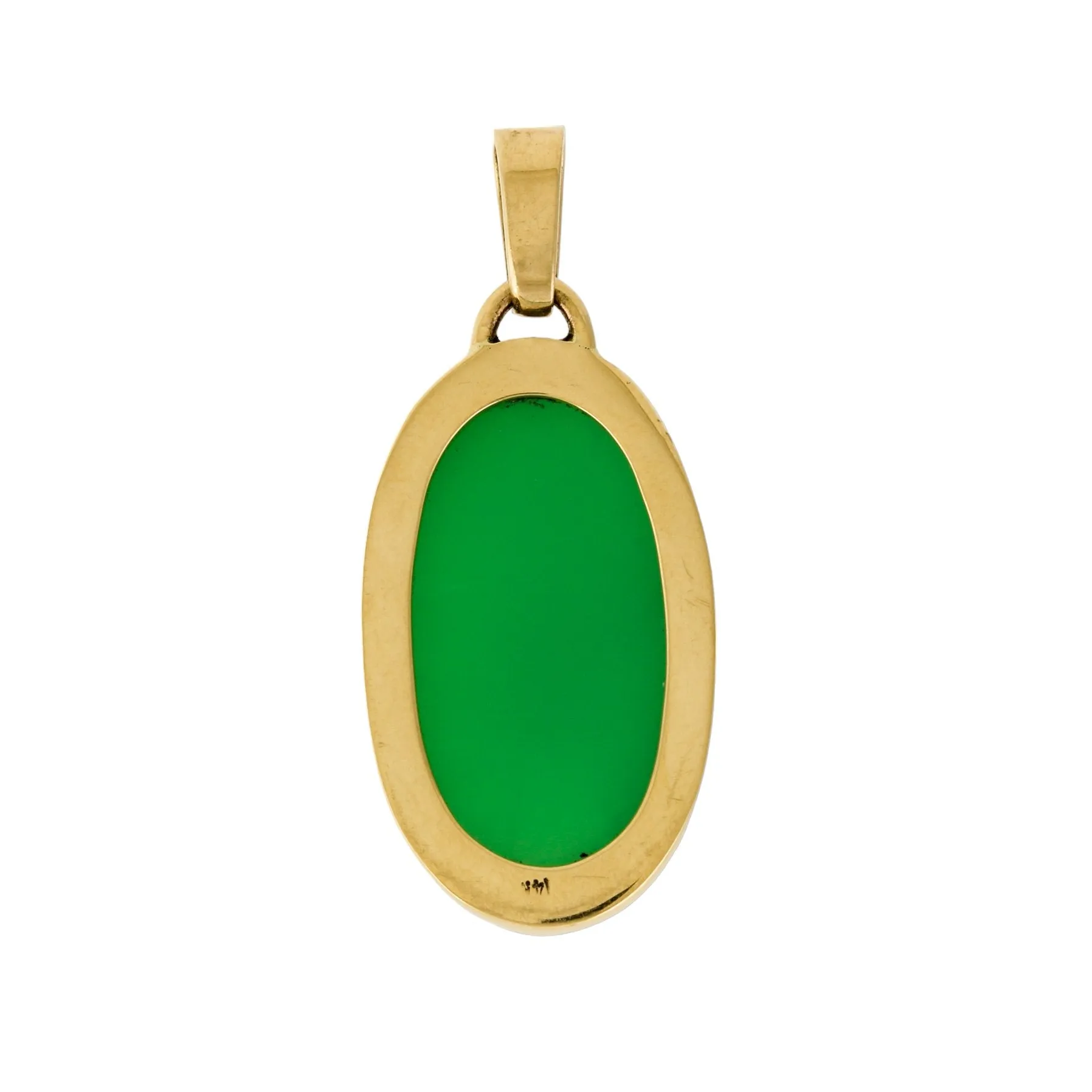 "Tenera" Chrysoprase 14k Pendant