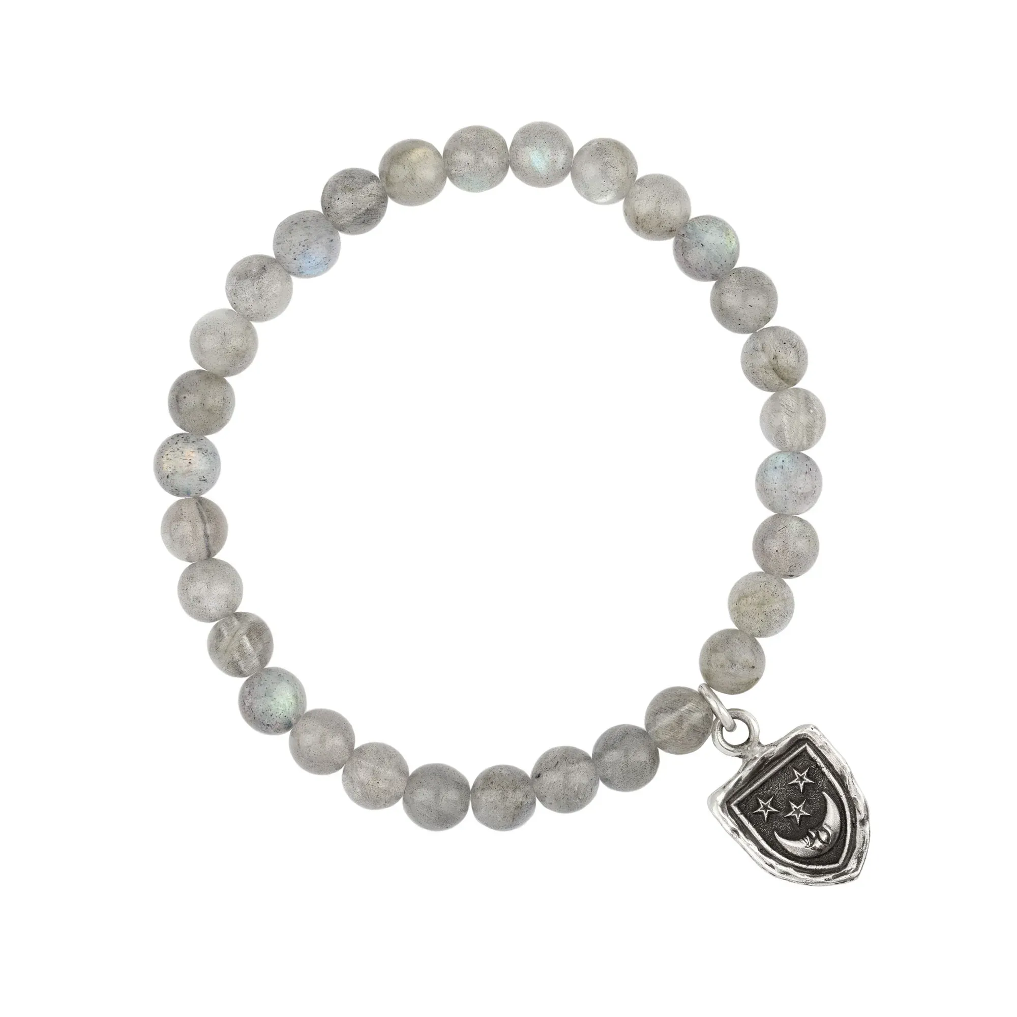 Reflective Appreciation Rutilated Quartz Stone Stretch Bracelet