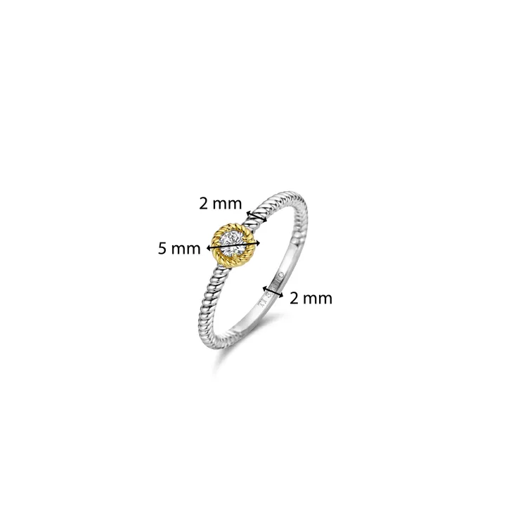 Rope Ring with Bezel