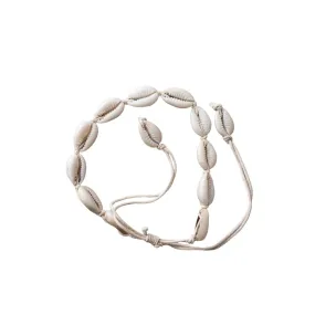 Seashell Anklet | White