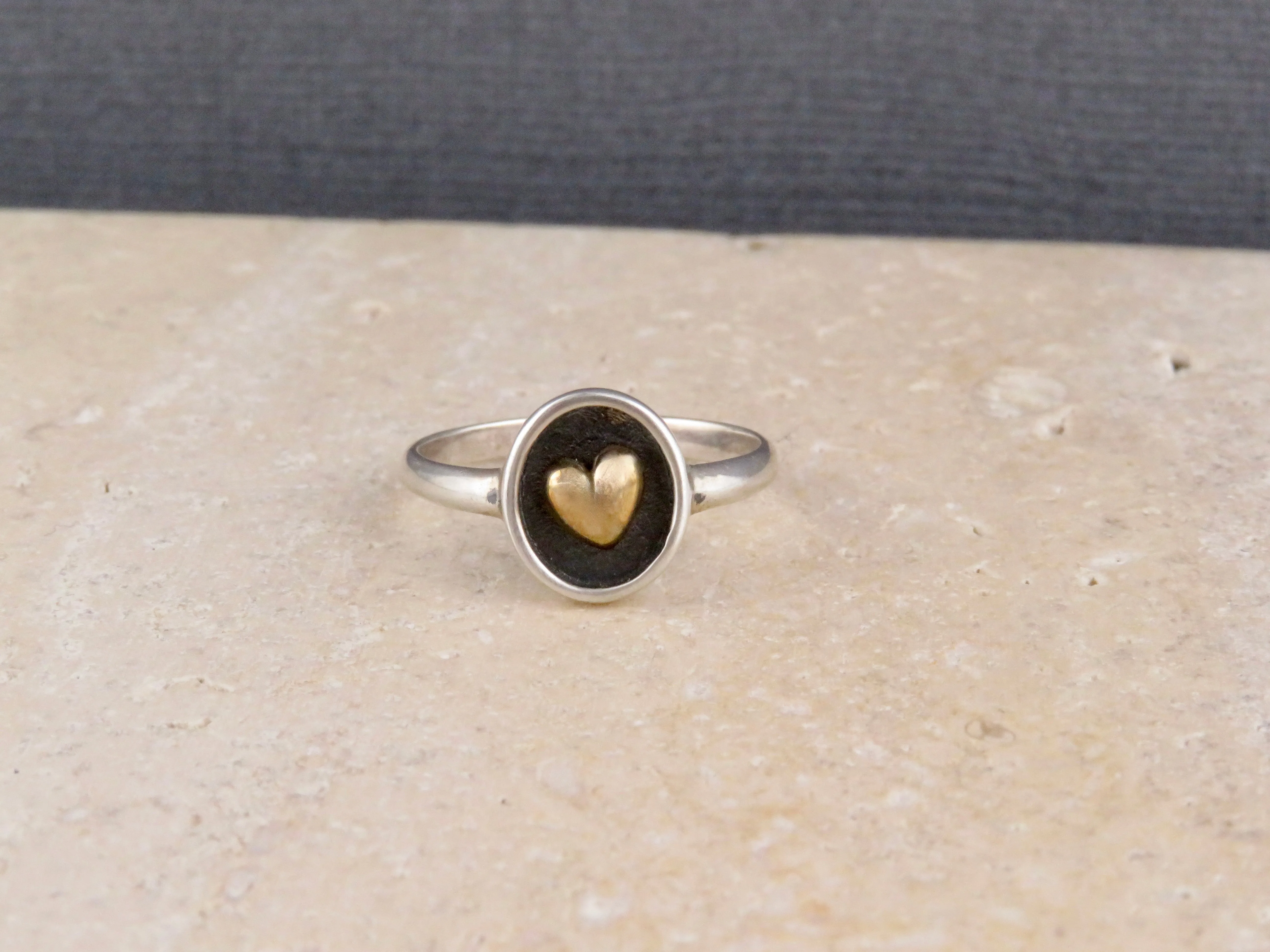 Shadow Box Heart Ring