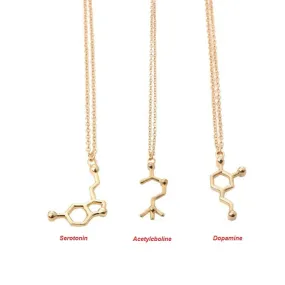 Shuangshuo Boho Fashion Acetylcholine Molecular Necklace Molecule Science Chemical Jewelry Eternal Memory Necklace Chocker N139