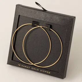 Skinny 60mm Hoop Earrings