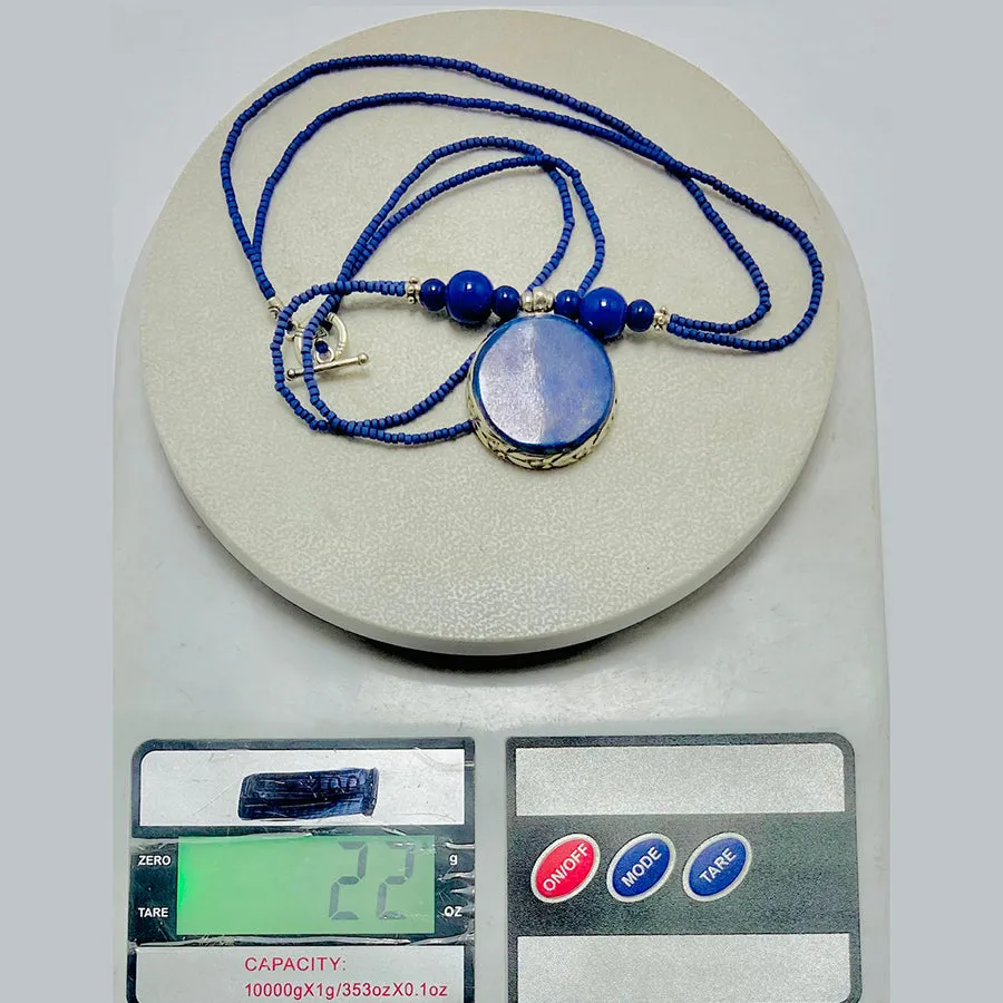 Small Lapis Lazuli Gemstone Pendant Necklace