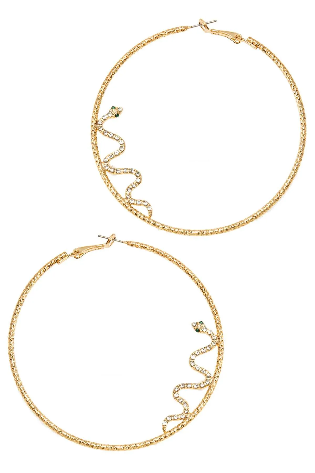 Snake Hoop Earrings