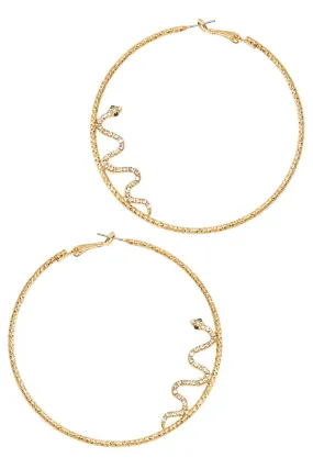 Snake Hoop Earrings