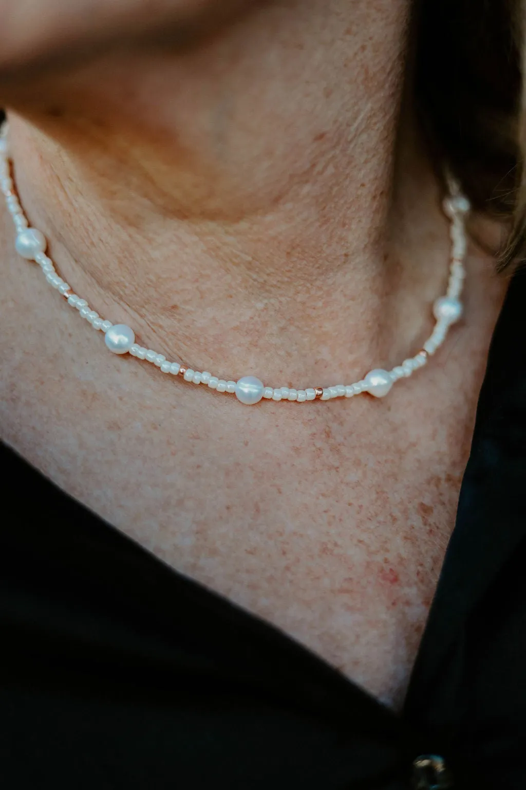 Snowdrop Pearl Necklace