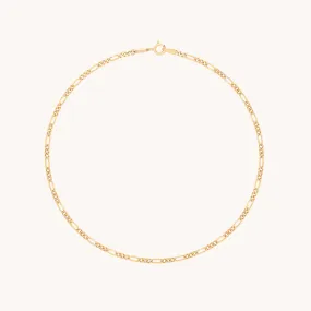 Soho Chain Anklet in Solid Gold