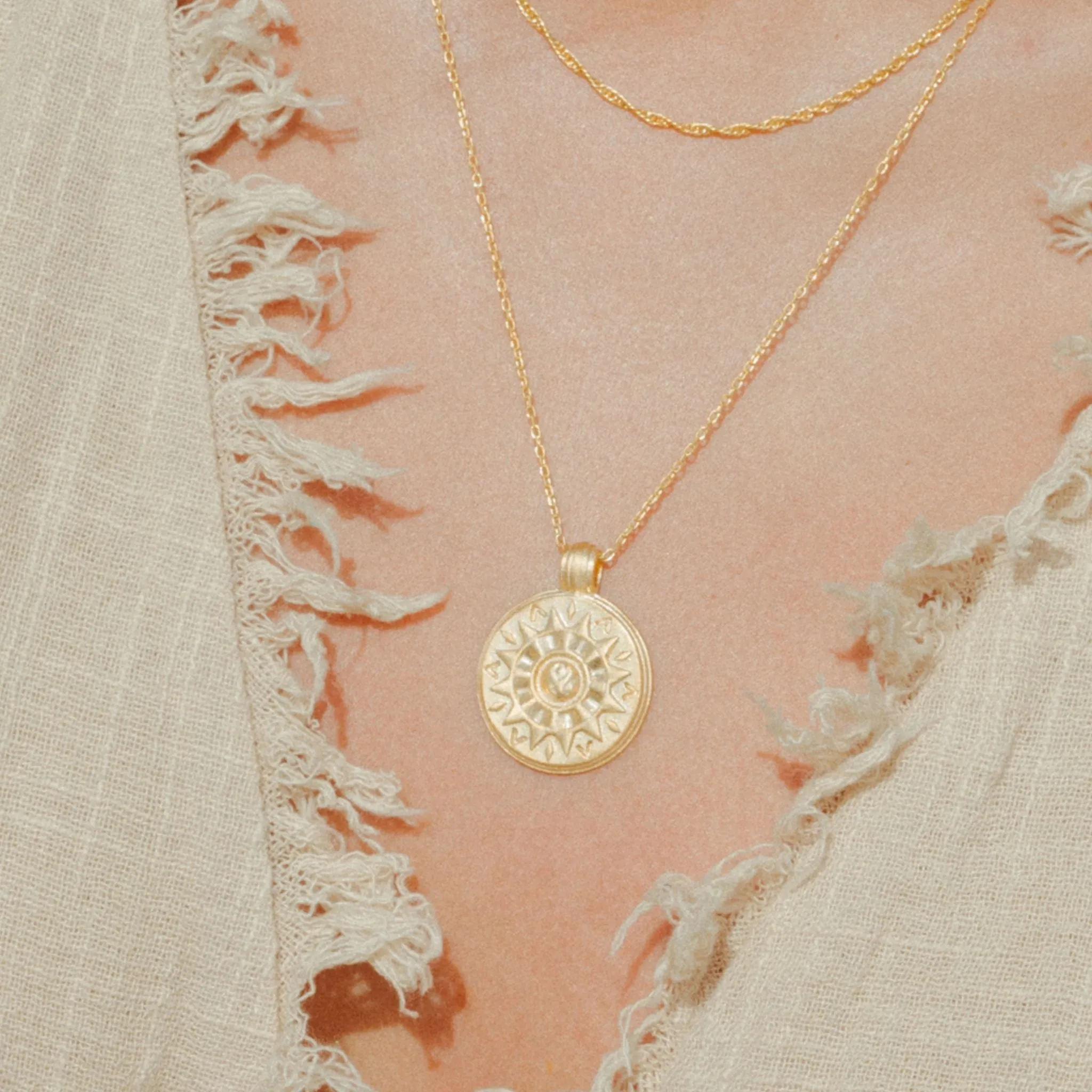 Spirit Of Sun Necklace Gold