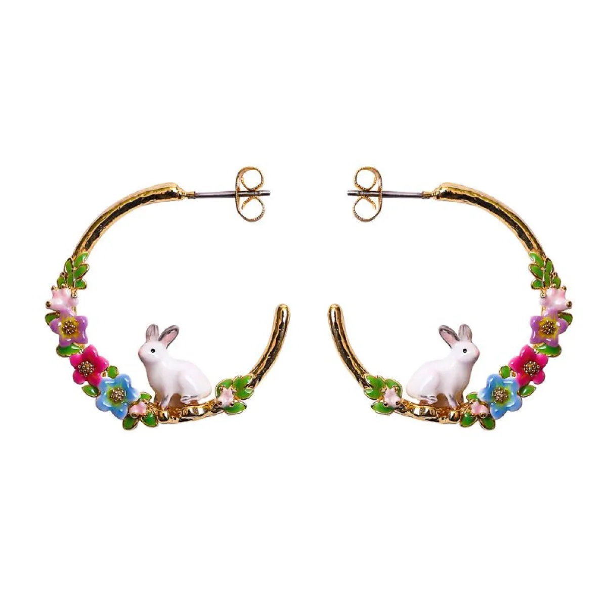 Spring Flower Rabbit Hoops