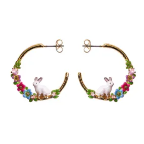 Spring Flower Rabbit Hoops