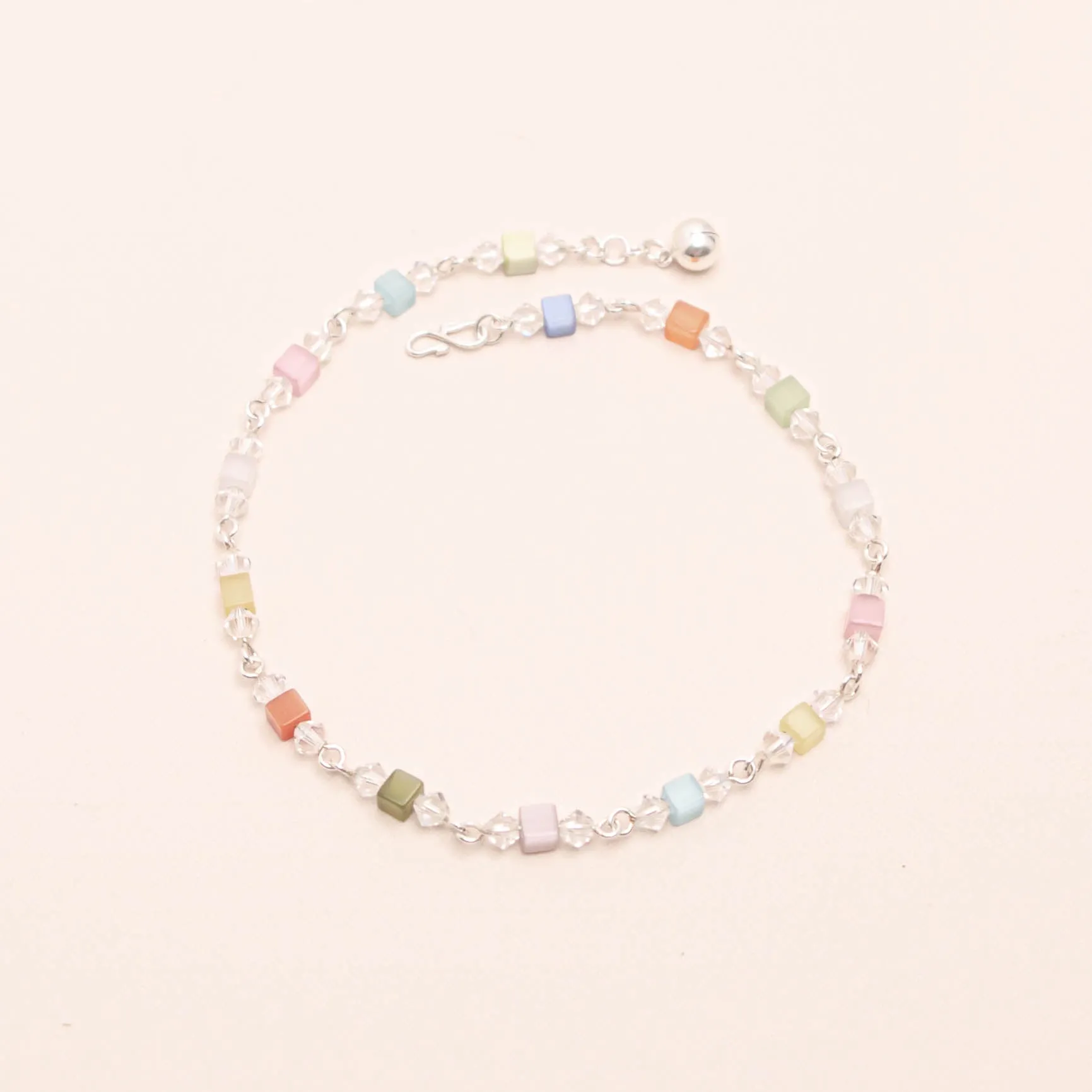 Square Crystals Anklet