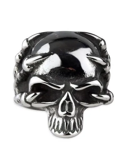 STEEL SKULL RING