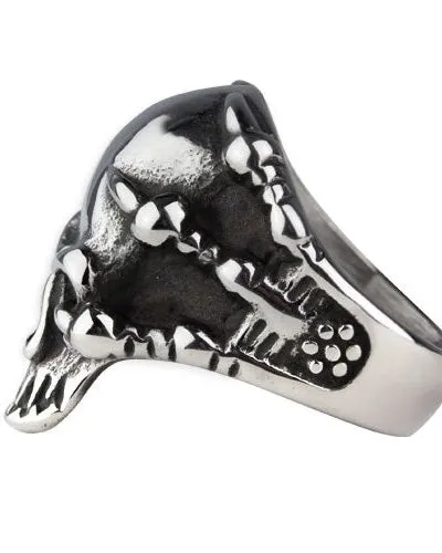 STEEL SKULL RING