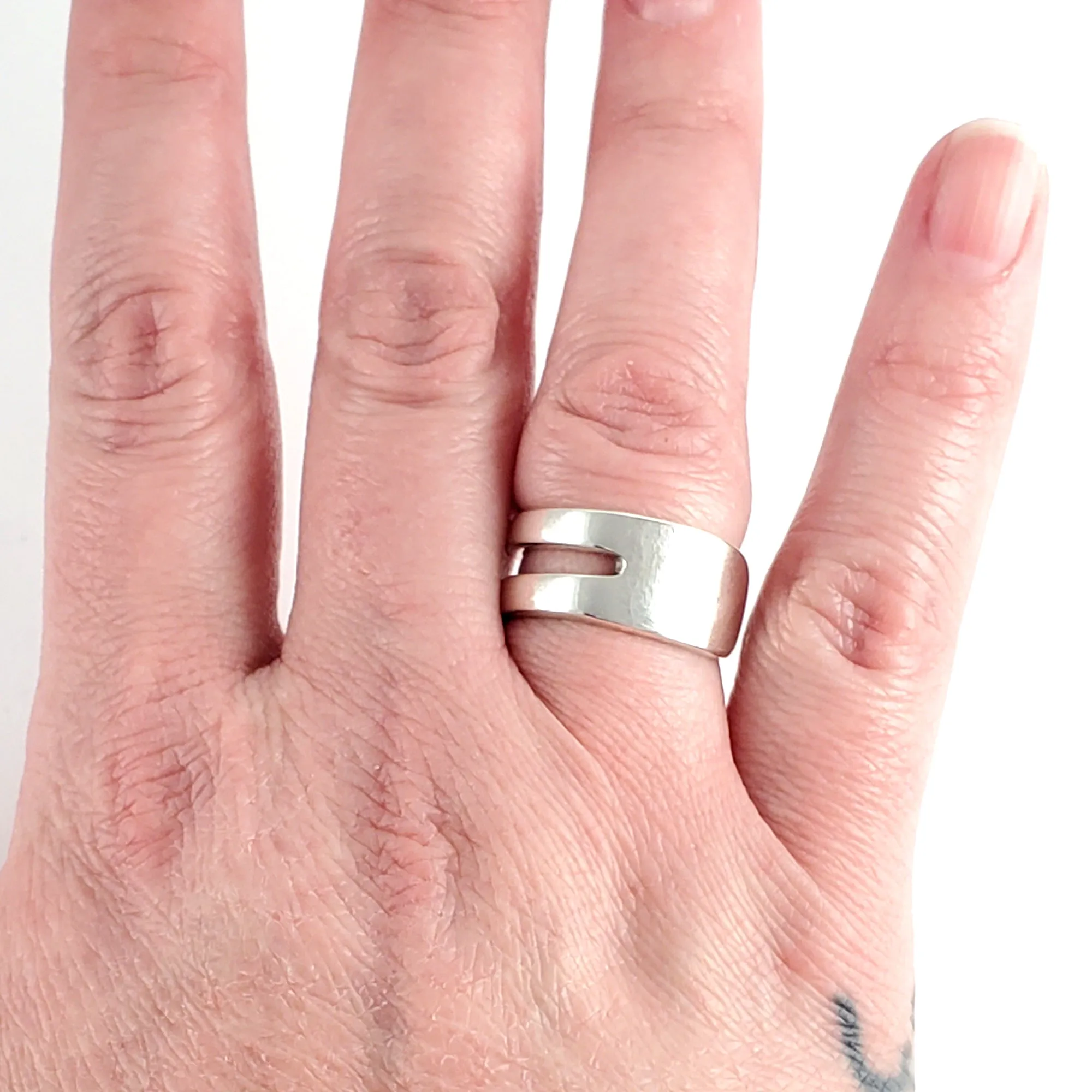 Sterling Silver Double Fork Tine Ring