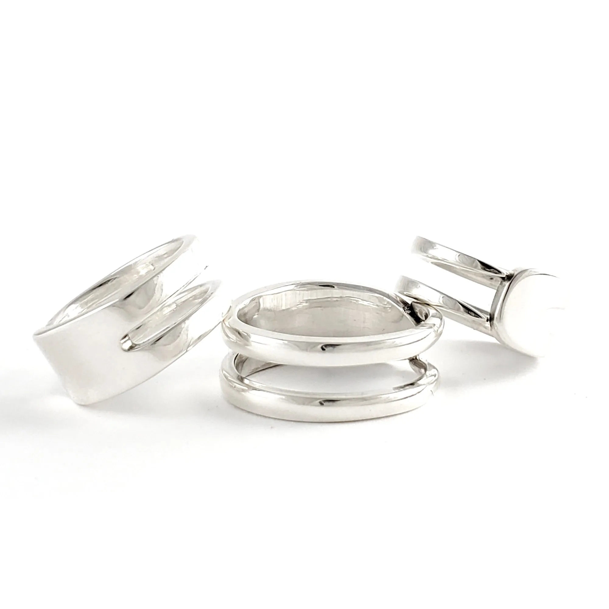 Sterling Silver Double Fork Tine Ring