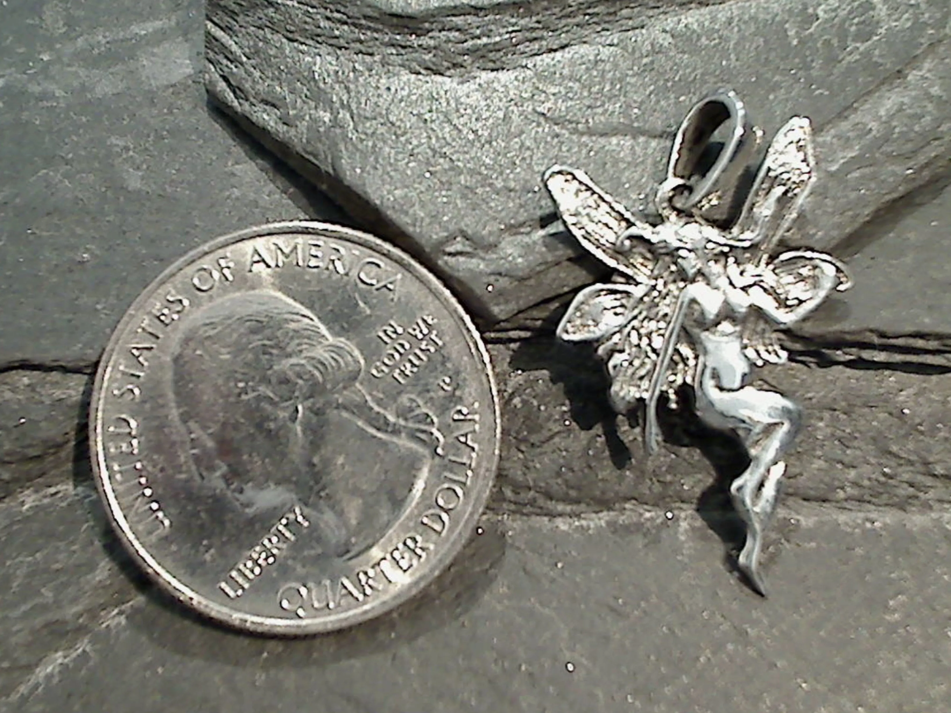 Sterling Silver Fairy Pendant