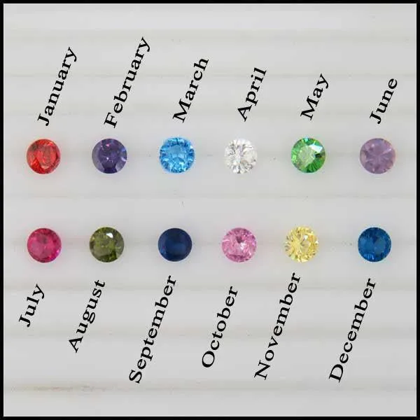 Sterling Silver Flower Birthstone Ring