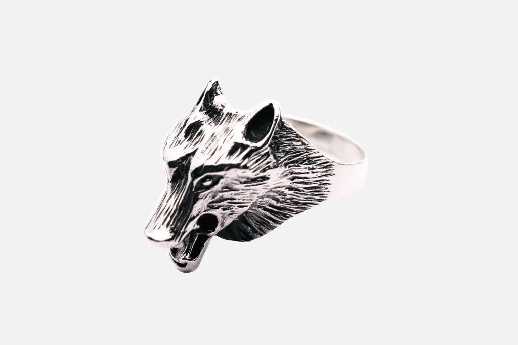 Sterling Silver Fox Ring