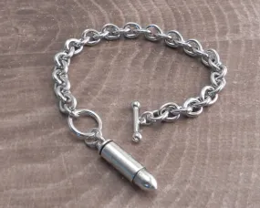 Teardrop Toggle Bracelet with Bullet