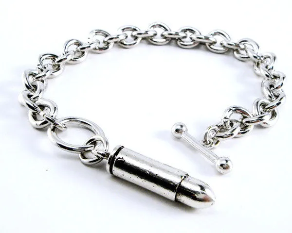 Teardrop Toggle Bracelet with Bullet