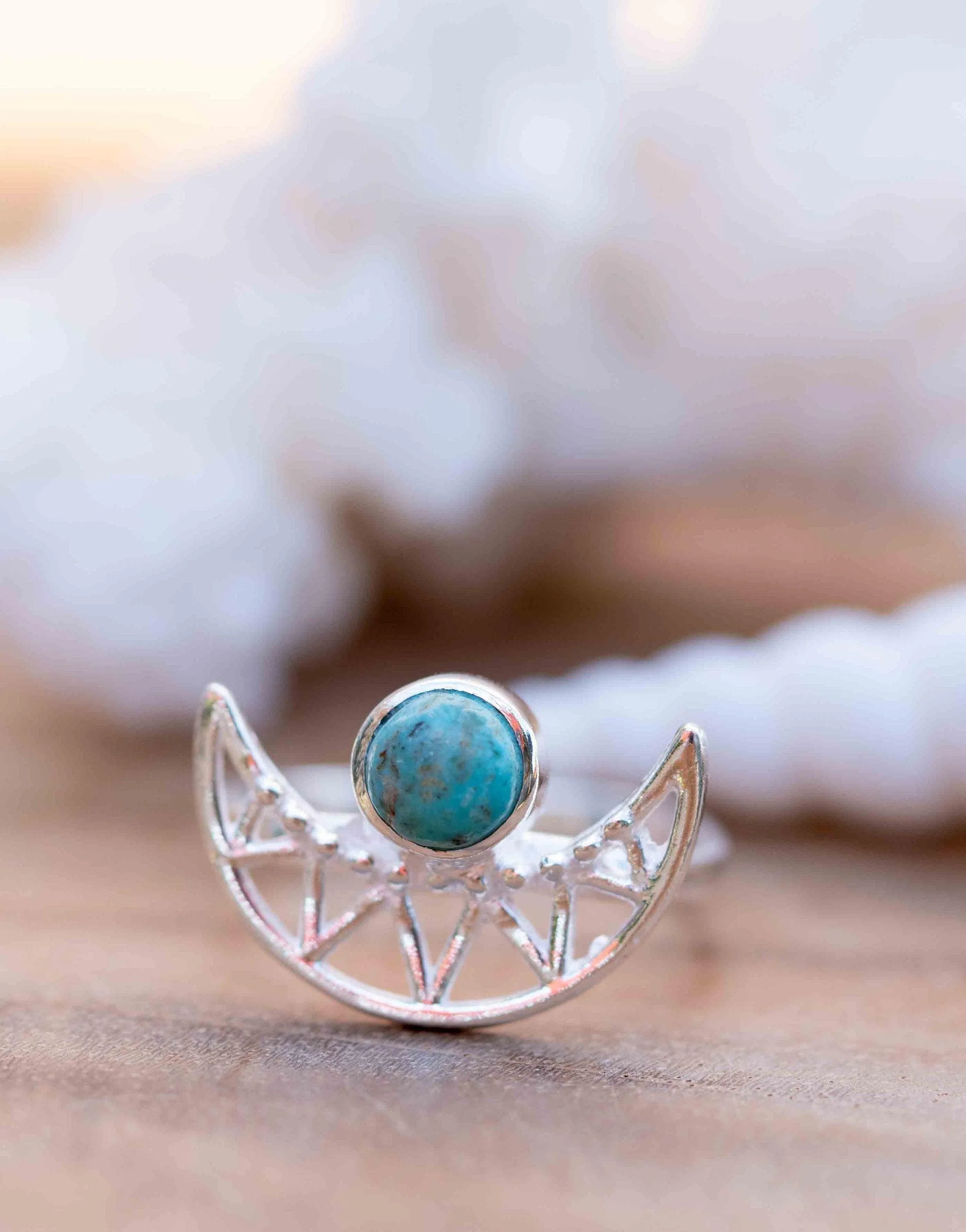 Thalita Ring ~ Turquoise ~ Sterling Silver 925 ~ MR295