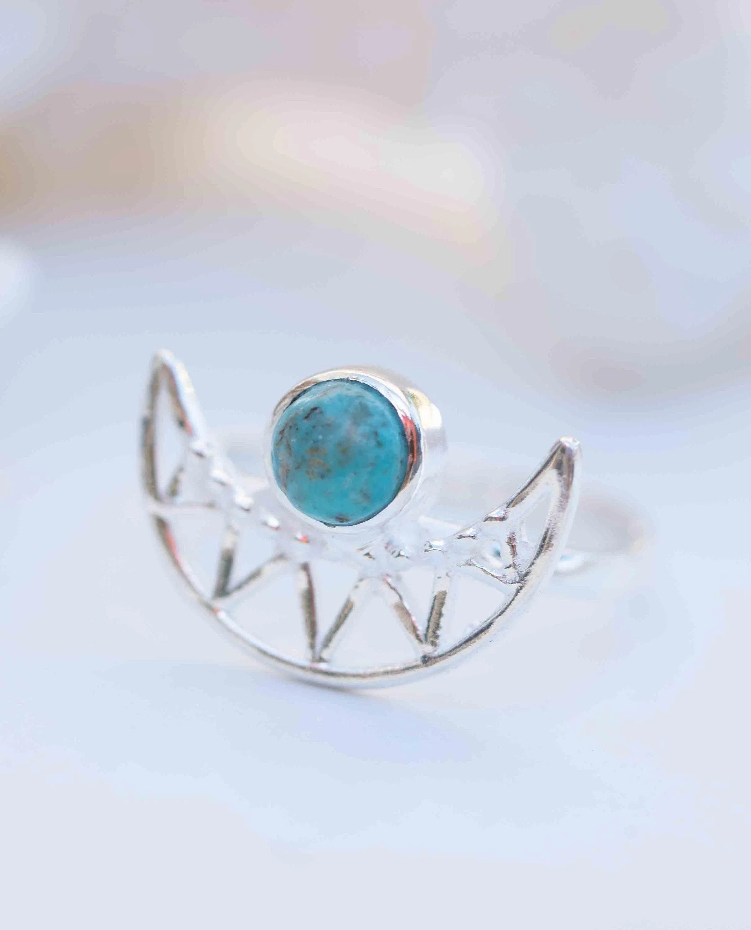 Thalita Ring ~ Turquoise ~ Sterling Silver 925 ~ MR295