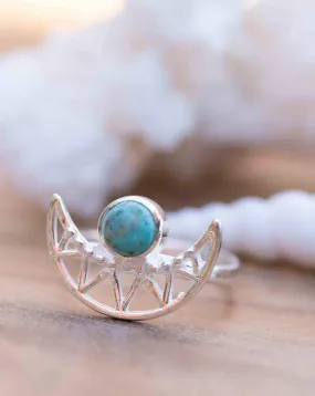 Thalita Ring ~ Turquoise ~ Sterling Silver 925 ~ MR295