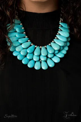 The Amy 2021 - Signature Zi Collection - Necklace and Matching Earrings - Paparazzi Accessories