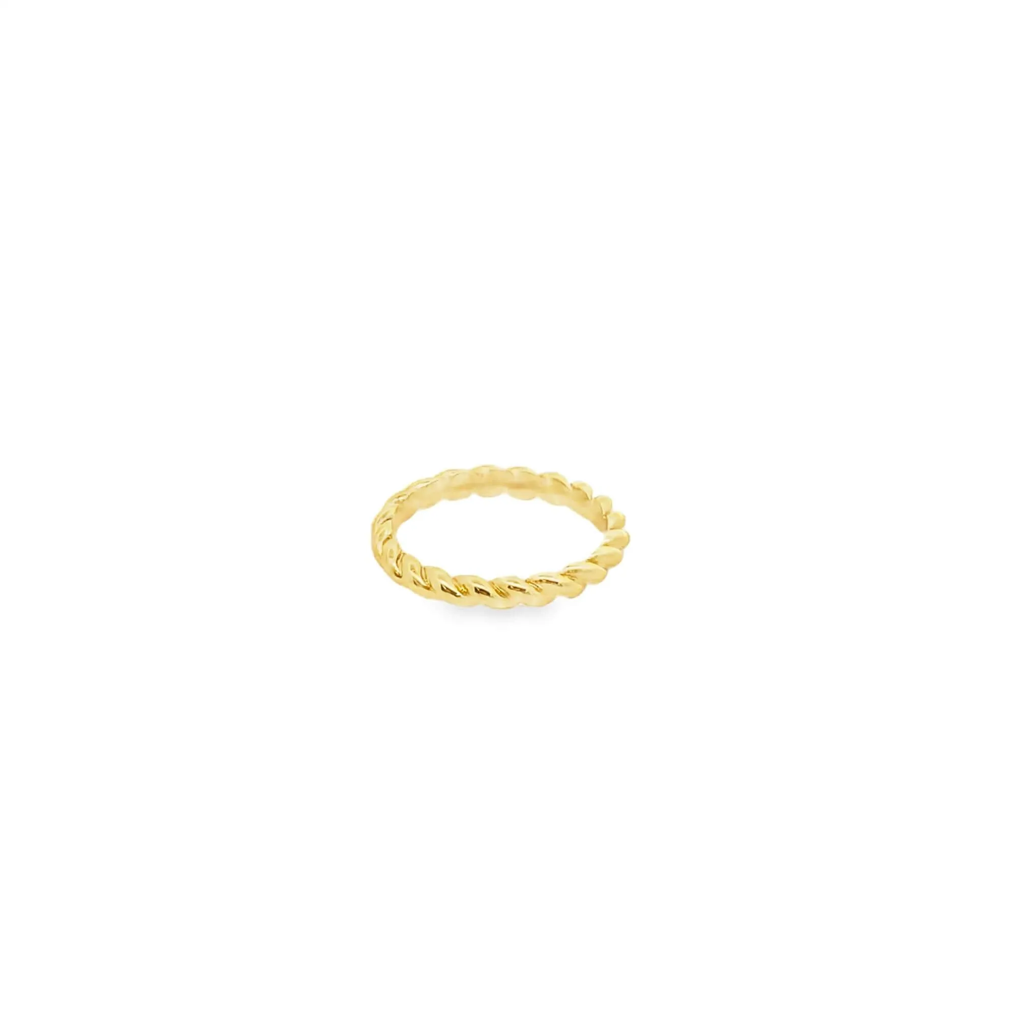 Thin Flat Rope Chain Ring (D118)