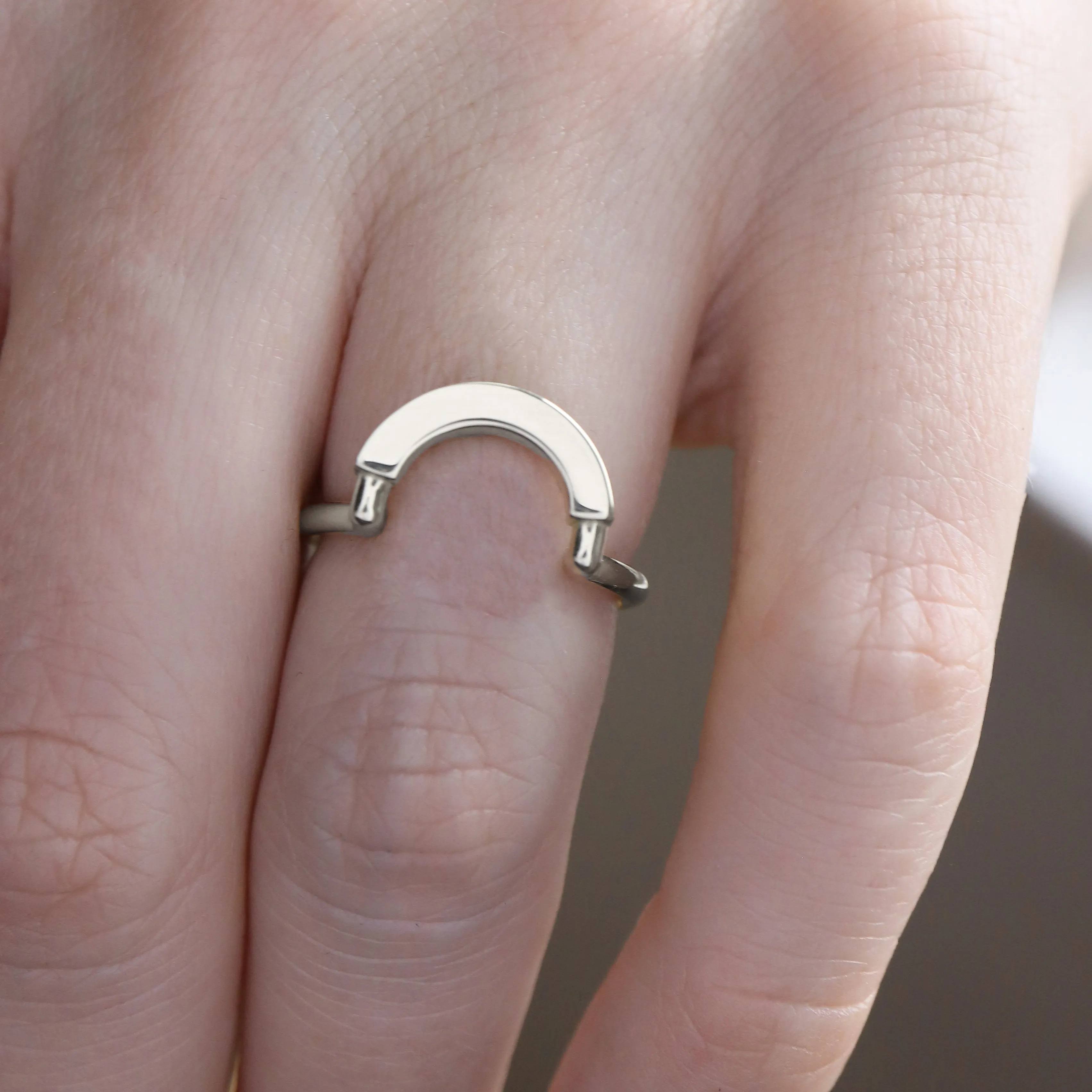 Tide Ring • Solid • White Gold