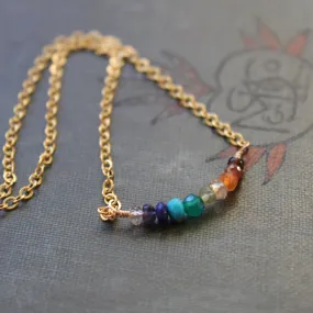 Tiny Bifrost Choker Necklace in Gold Plate