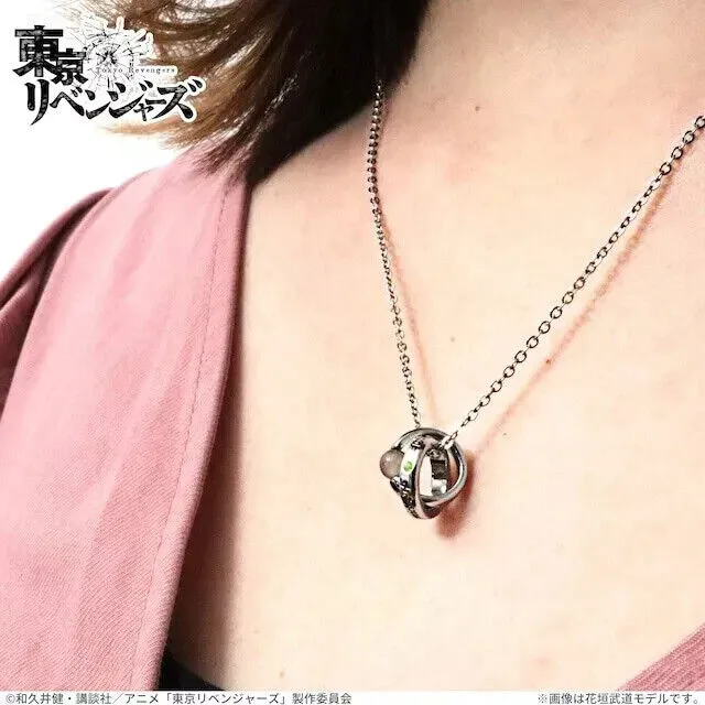 Tokyo Revengers Chifuyu Matsuno Birthday Stone Double Ring Necklace Pendant