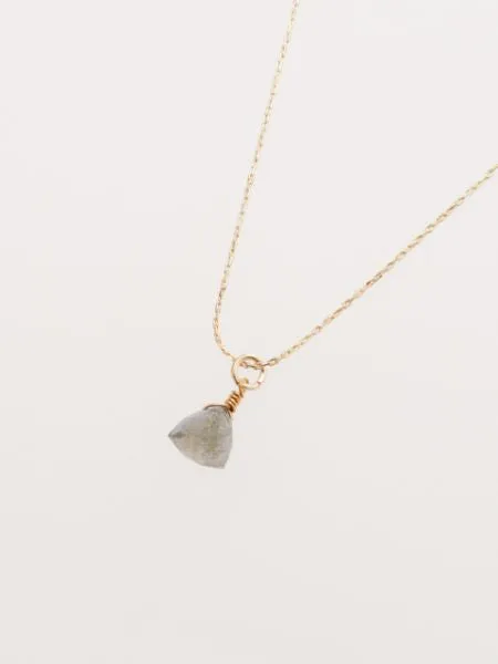 Triangle Cut Gemstone Necklace