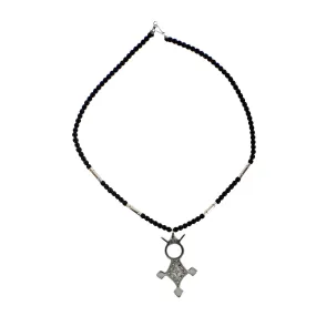 Tuareg Silver Cross Necklace